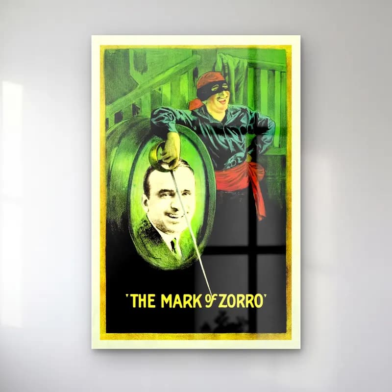 Vintage Poster Erkek Portresi No. 17 cam tablo — Vintage Poster Erkek Portresi No. 17 — vintage poster erkek portresi
