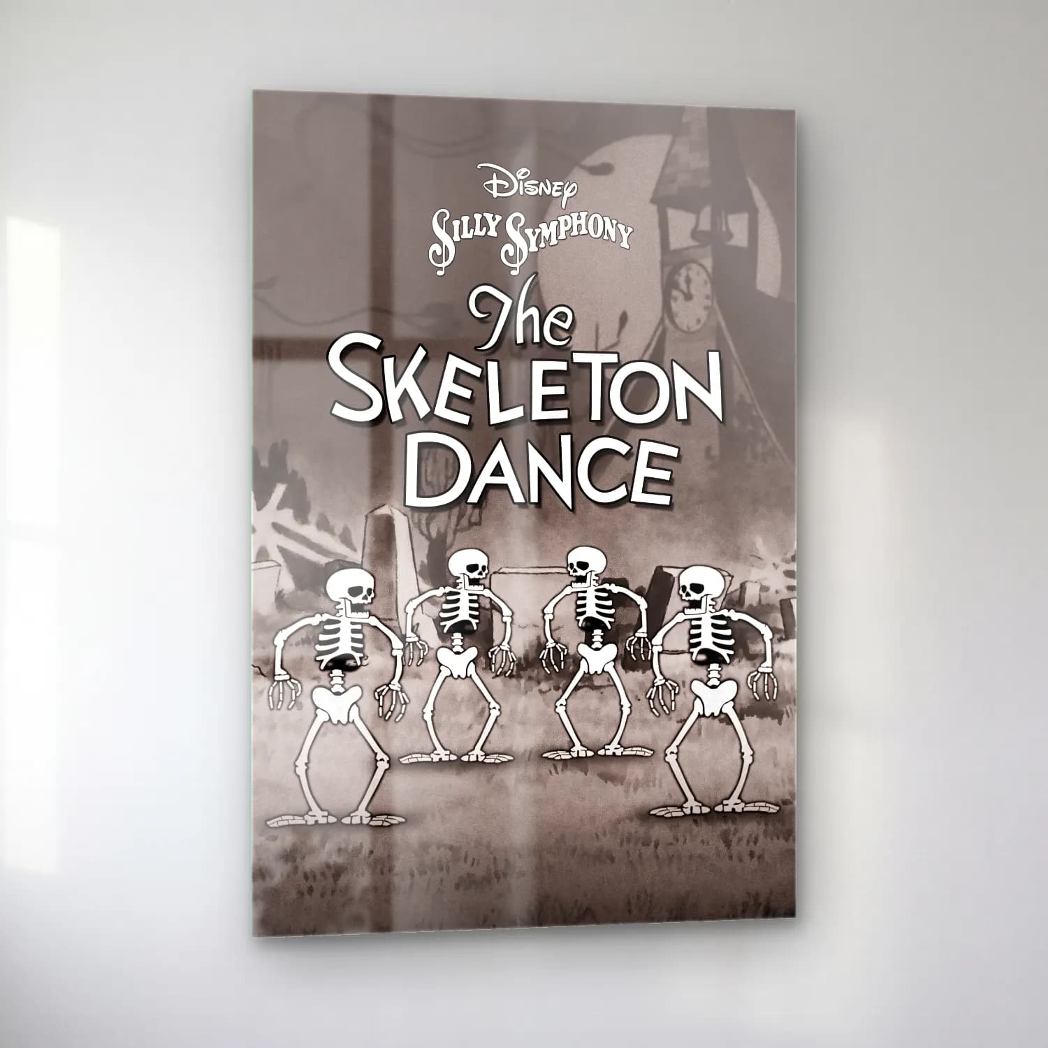 Vintage Poster Dansçılar No. 16 cam tablo — sol açıdan görünüm