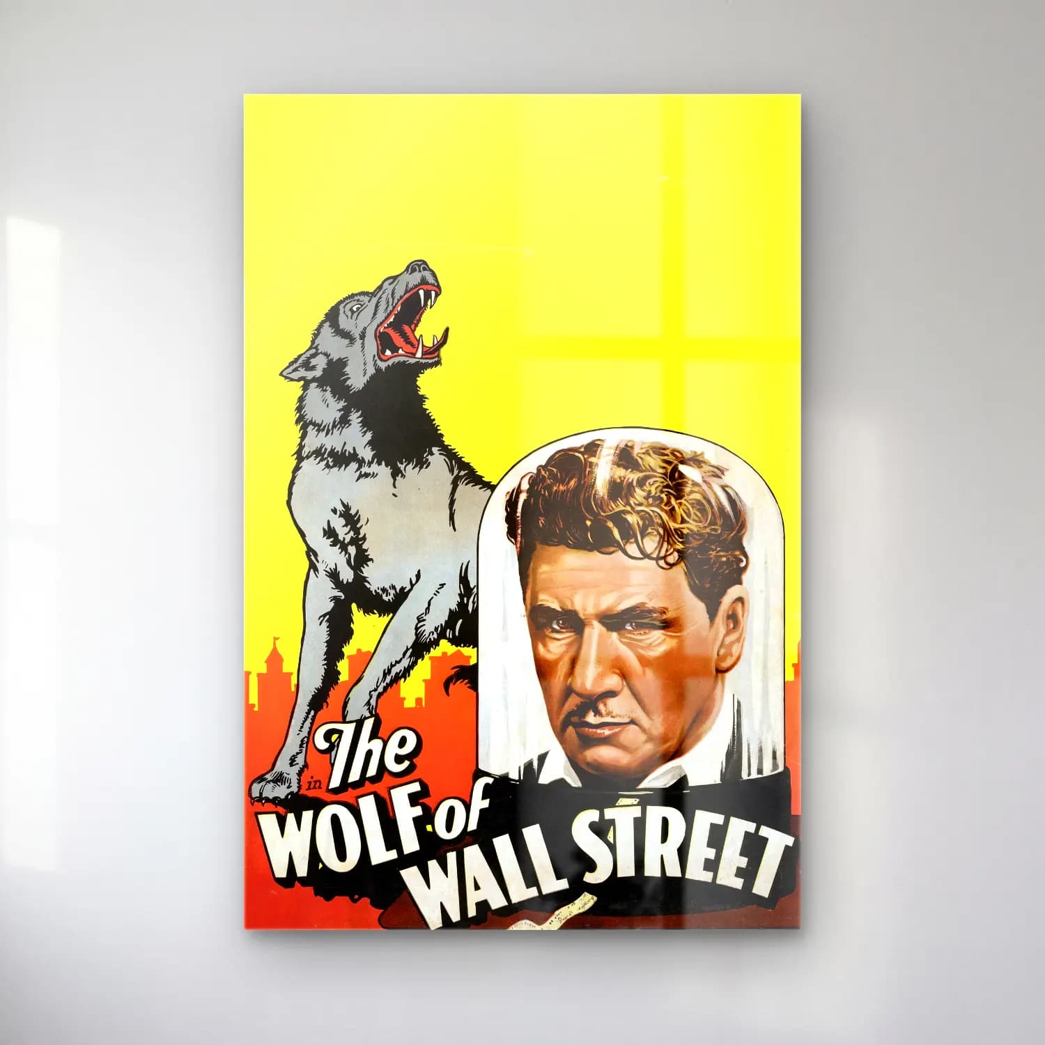 Vintage Poster Kurt – Siyah Beyaz Tonlar cam tablo — Vintage Poster Kurt – Siyah Beyaz Tonlar — vintage poster kurt