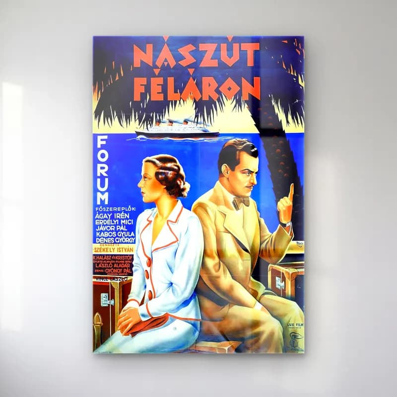 Vintage Poster Sahilde İnsanlar No. 6 cam tablo — Vintage Poster Sahilde İnsanlar No. 6 — vintage poster sahilde i̇nsanlar