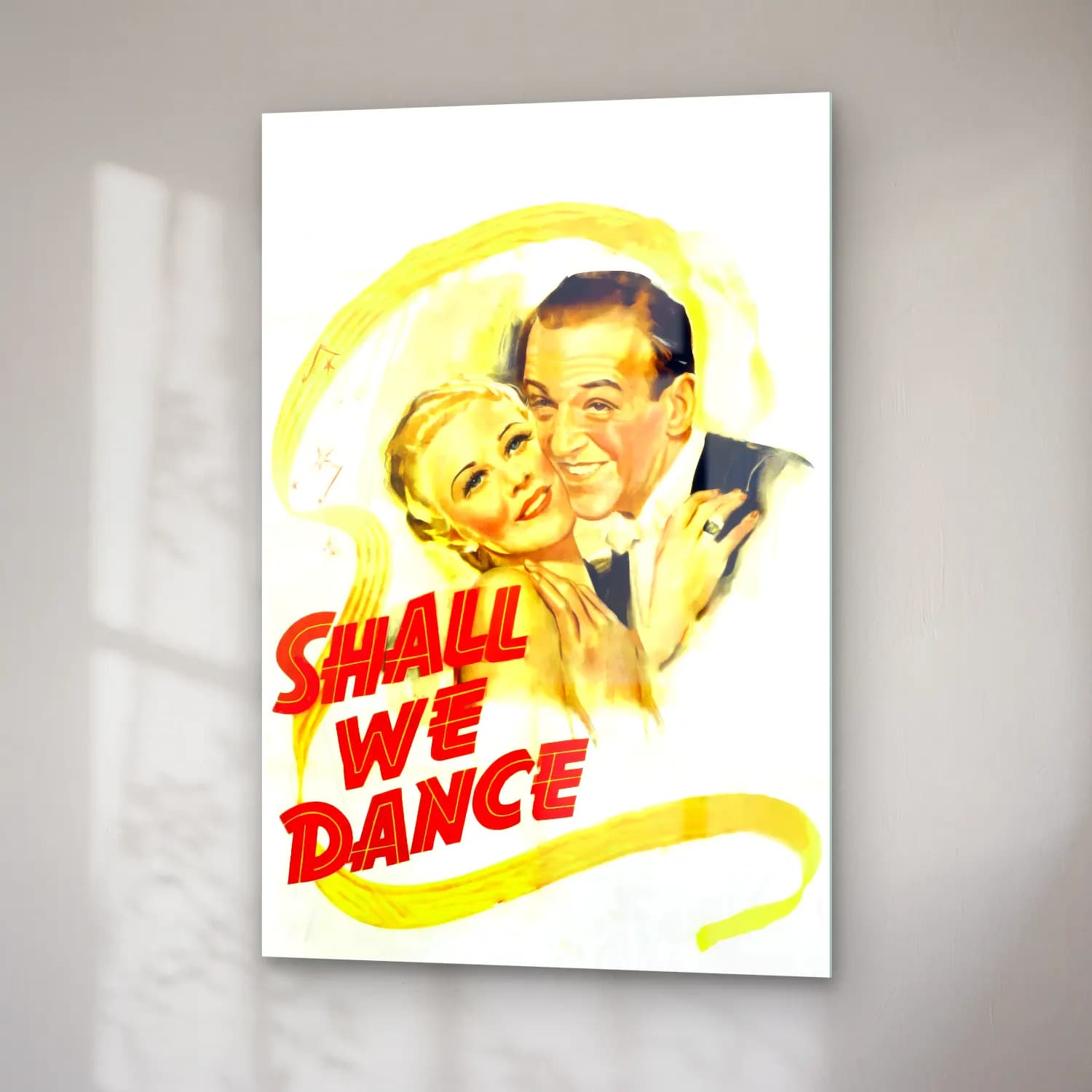 Vintage Poster Dansçılar No. 17 cam tablo — sağ açıdan görünüm