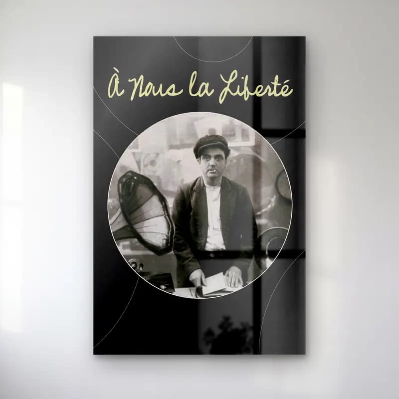 Vintage Poster Erkek Portresi No. 22 cam tablo — Vintage Poster Erkek Portresi No. 22 — vintage poster erkek portresi