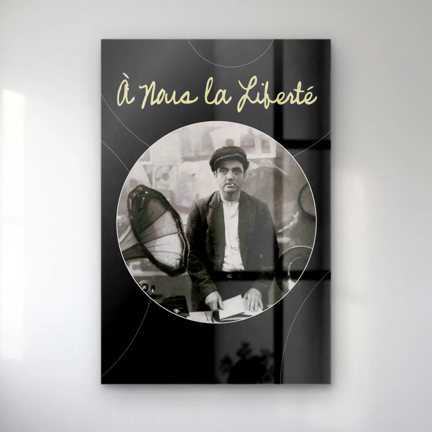 Vintage Poster Erkek Portresi No. 22 cam tablo — Vintage Poster Erkek Portresi No. 22 — vintage poster erkek portresi