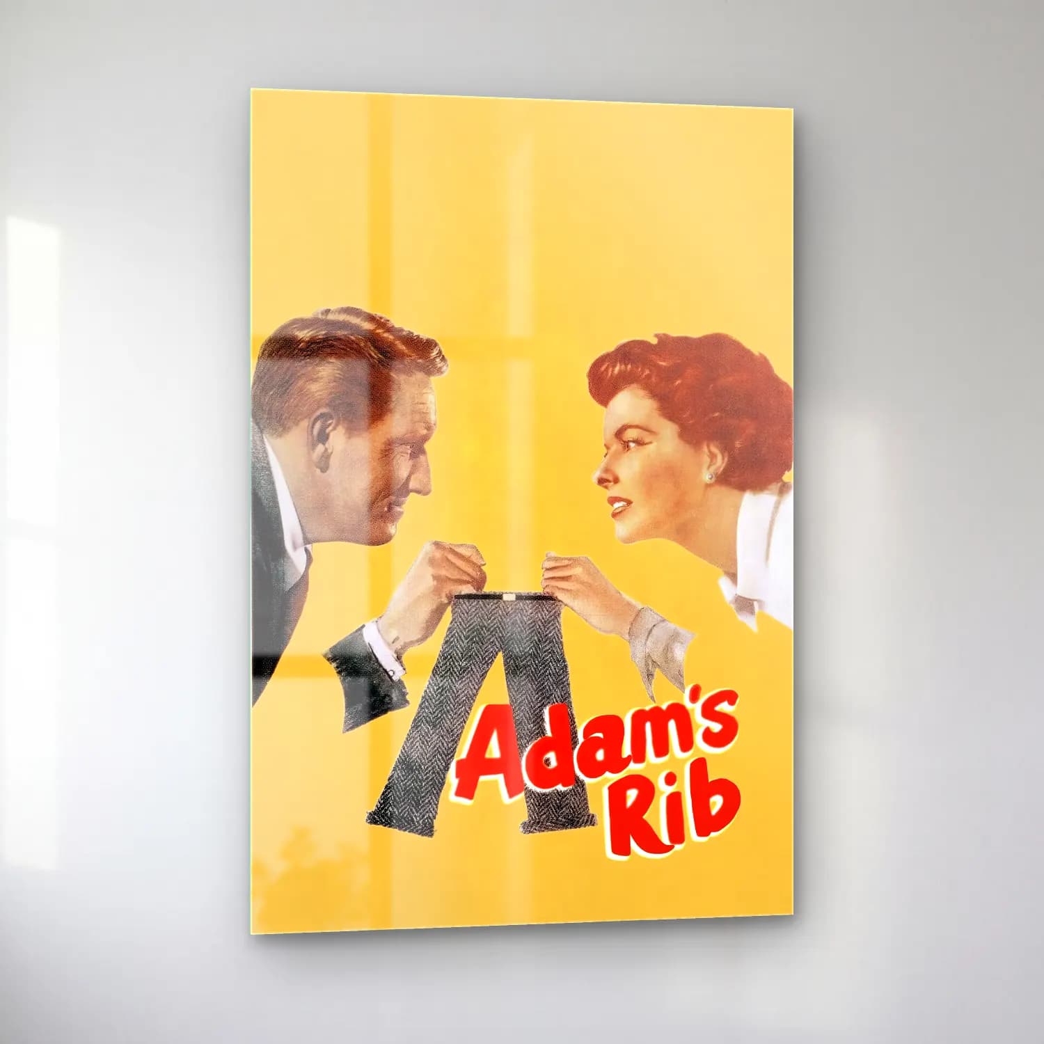 Vintage Poster Plak No. 4 cam tablo — sol açıdan görünüm