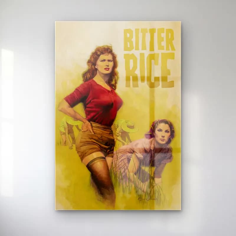 Vintage Poster Buğday Tarlası cam tablo — Vintage Poster Buğday Tarlası — vintage poster buğday tarlası