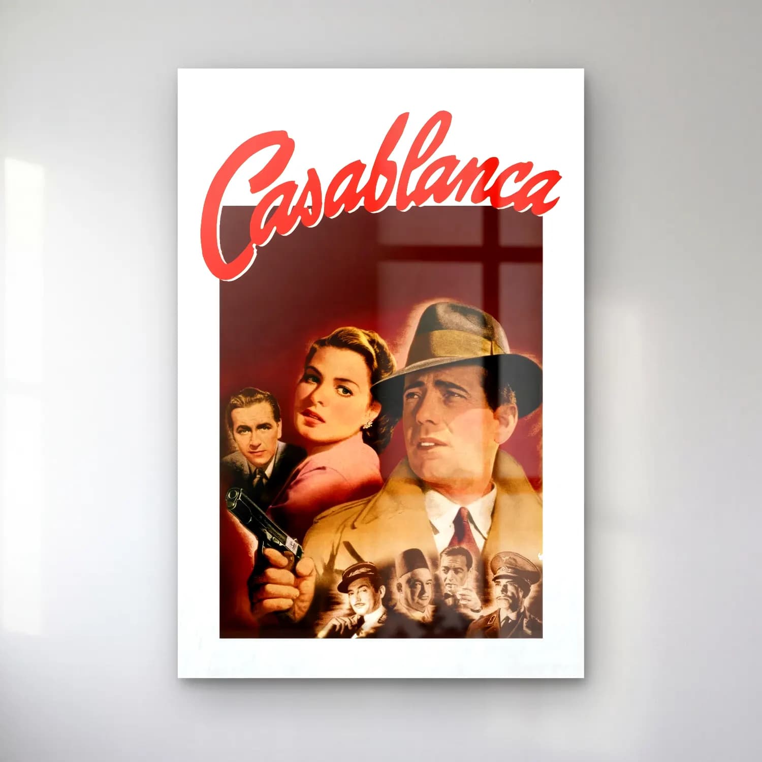 Vintage Poster Kalabalık Cadde No. 7 cam tablo — Vintage Poster Kalabalık Cadde No. 7 — vintage poster kalabalık cadde