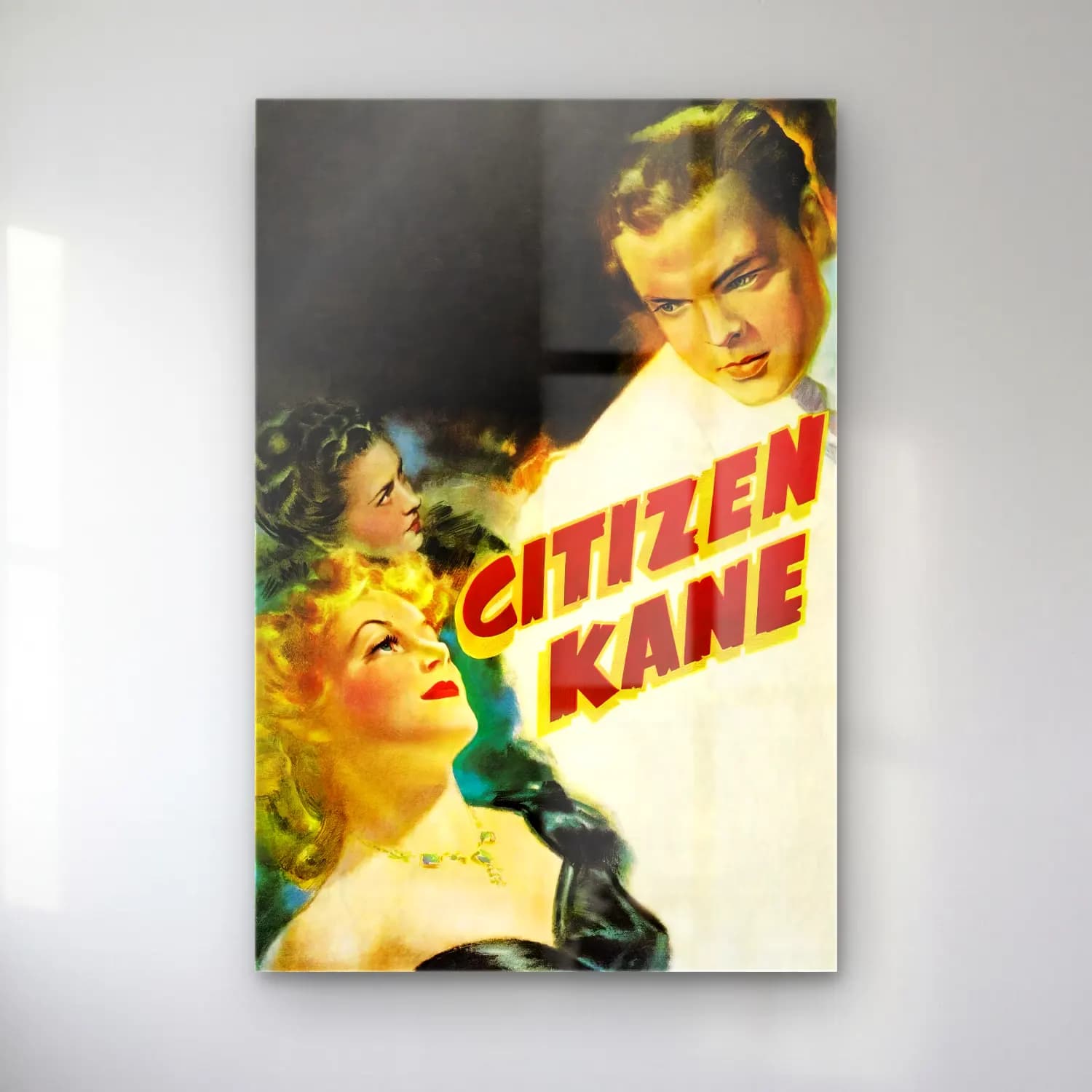 Vintage Poster Kalabalık Cadde – Turuncu Tonlar cam tablo — Vintage Poster Kalabalık Cadde – Turuncu Tonlar — vintage poster kalabalık cadde