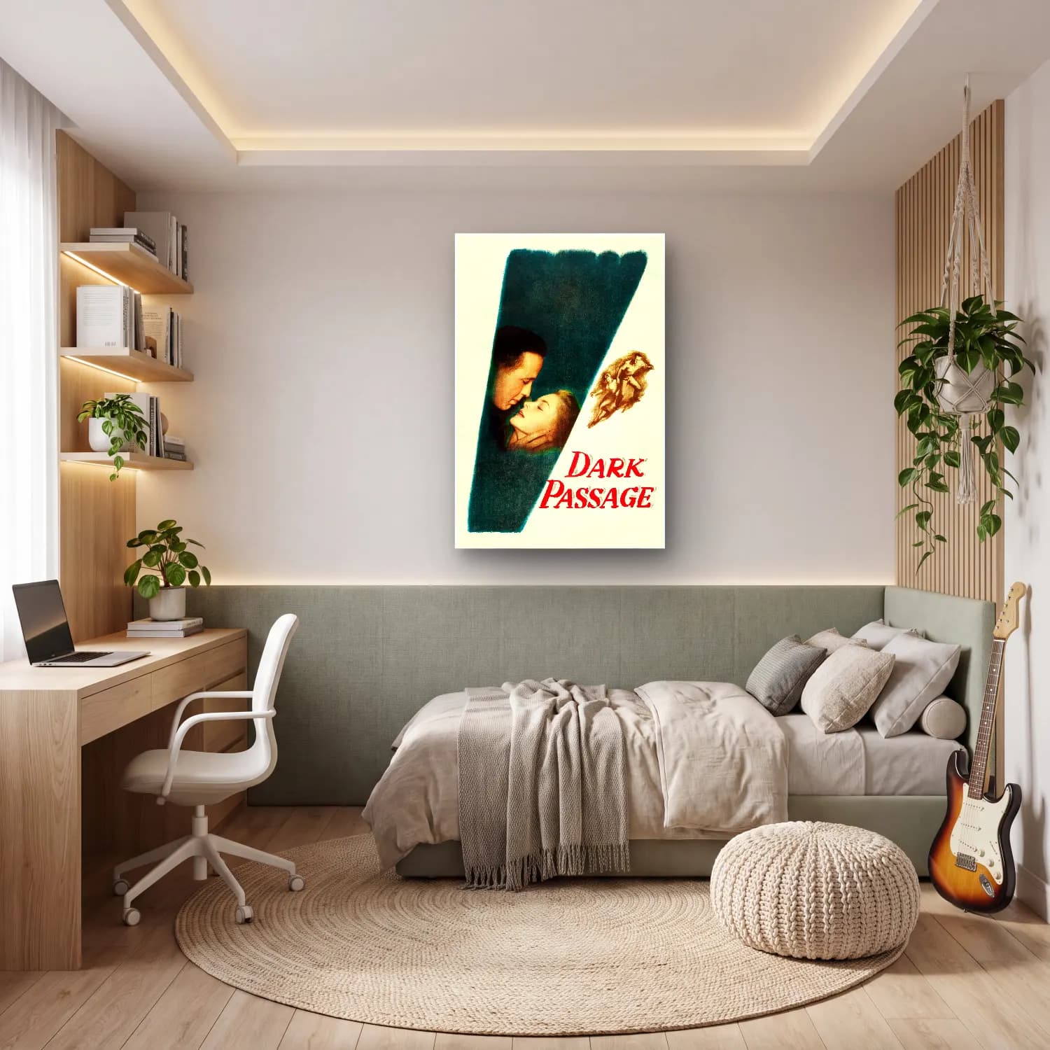 Vintage Poster Aşıklar No. 40 cam tablo — genç odasında