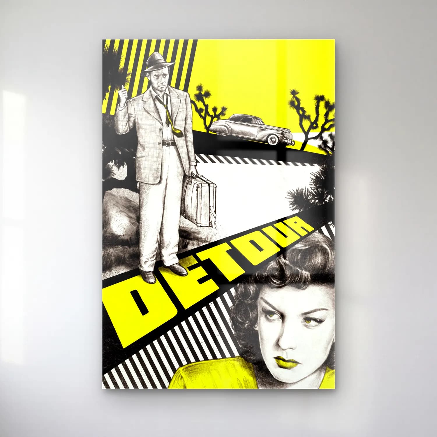 Vintage Poster Klasik Araba No. 3 cam tablo — Vintage Poster Klasik Araba No. 3 — vintage poster klasik araba