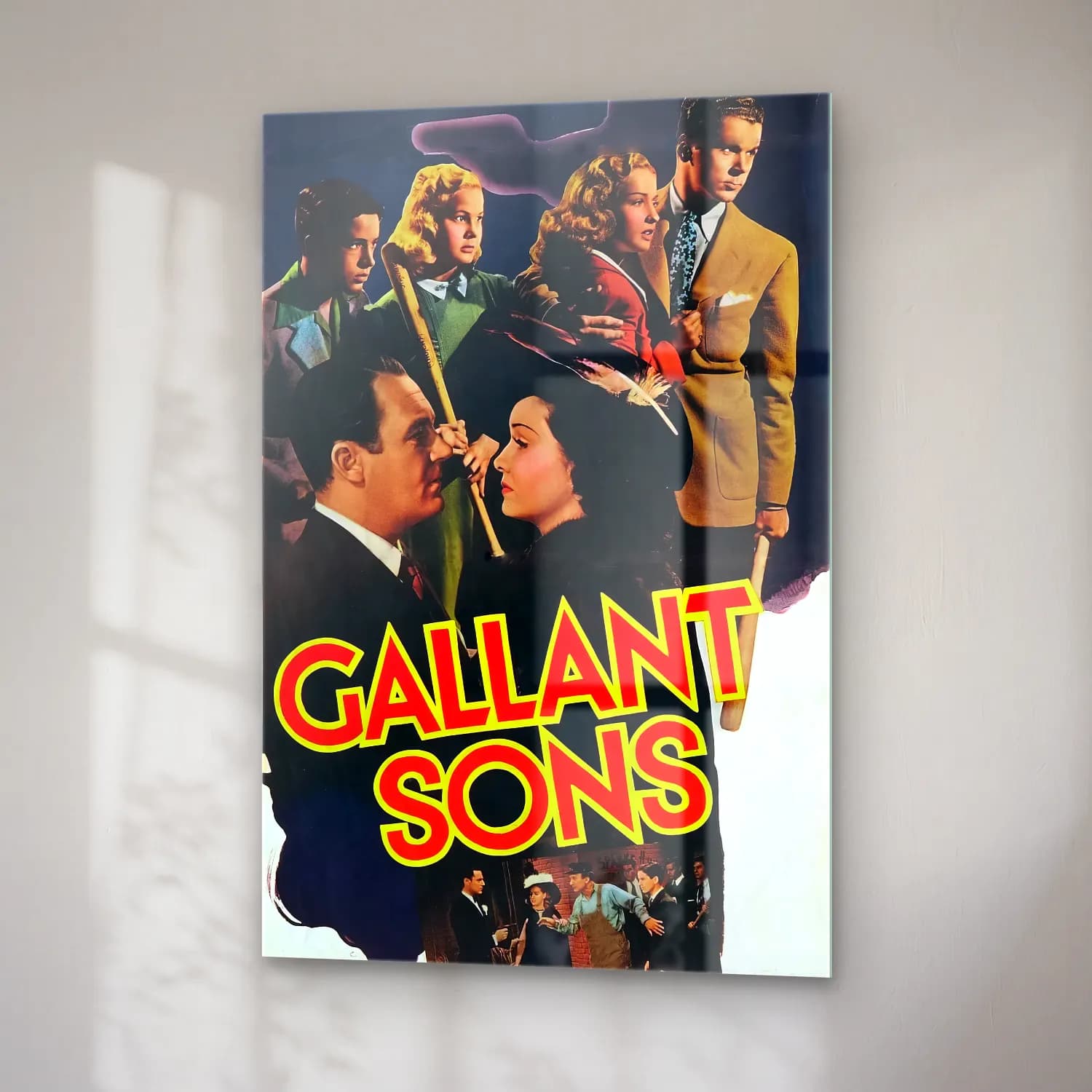 Vintage Poster Dini Sahne No. 4 cam tablo — sağ açıdan görünüm