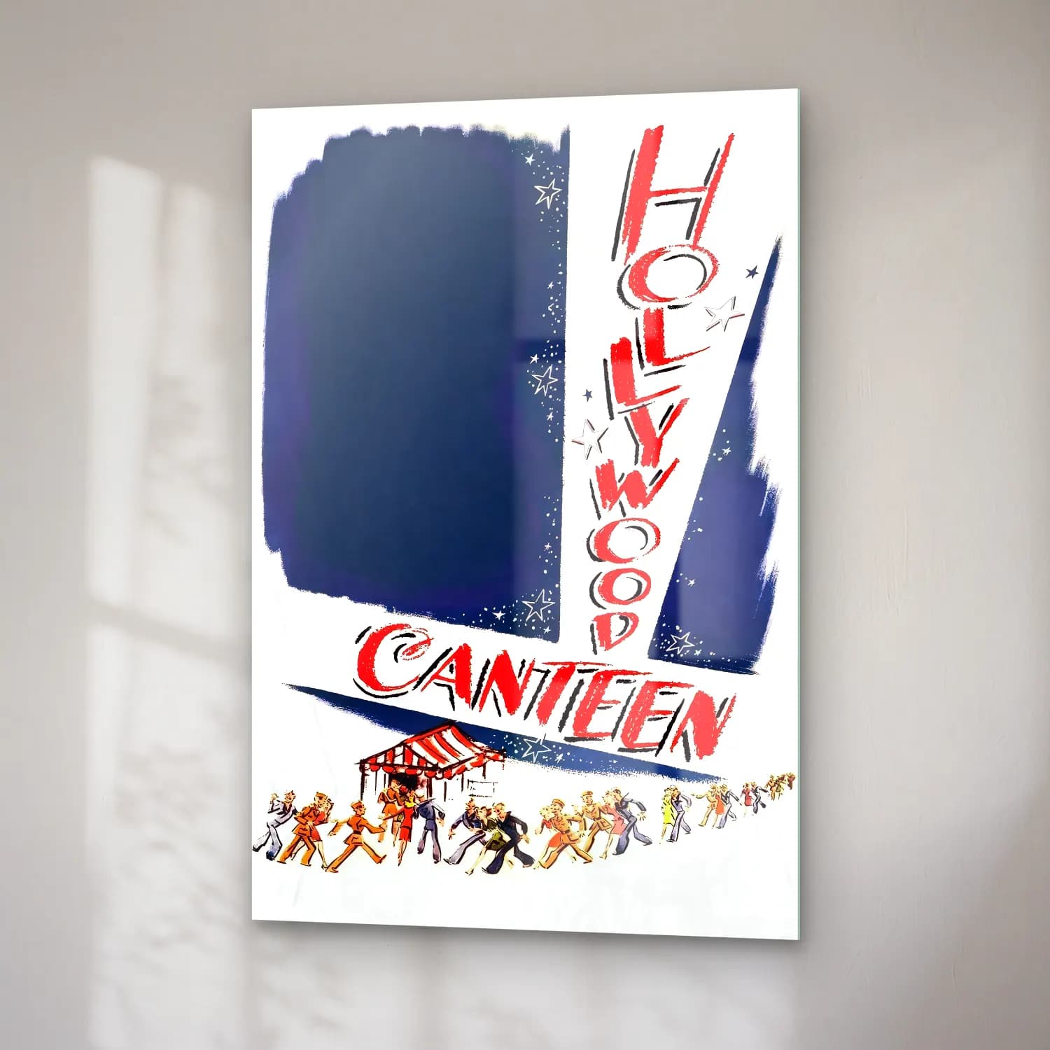Vintage Poster Fotoğraf Makinesi No. 4 cam tablo — sağ açıdan görünüm