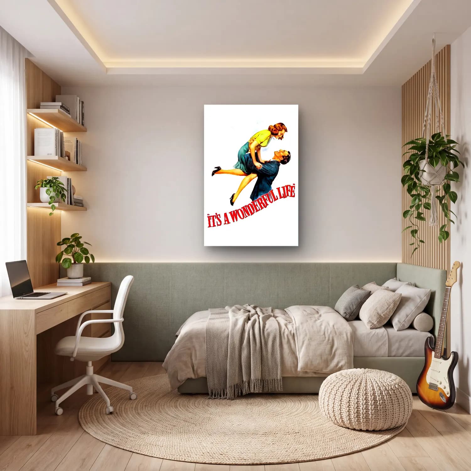 Vintage Poster Aşıklar No. 42 cam tablo — genç odasında
