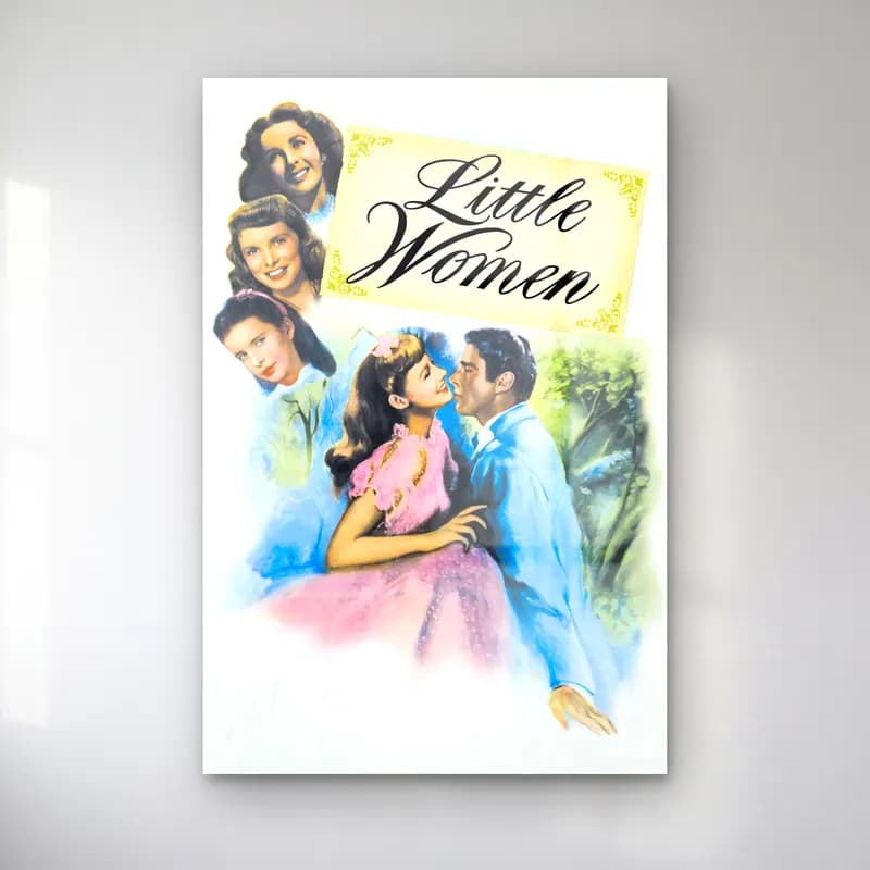 Vintage Poster Elbiseli Kadın No. 45 cam tablo — Vintage Poster Elbiseli Kadın No. 45 — vintage poster elbiseli kadın