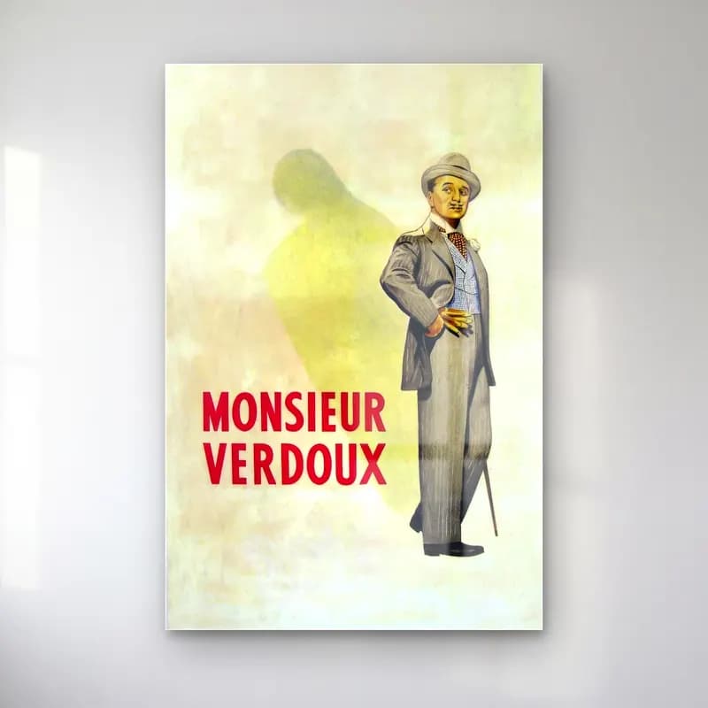 Vintage Poster Erkek Portresi No. 25 cam tablo — Vintage Poster Erkek Portresi No. 25 — vintage poster erkek portresi