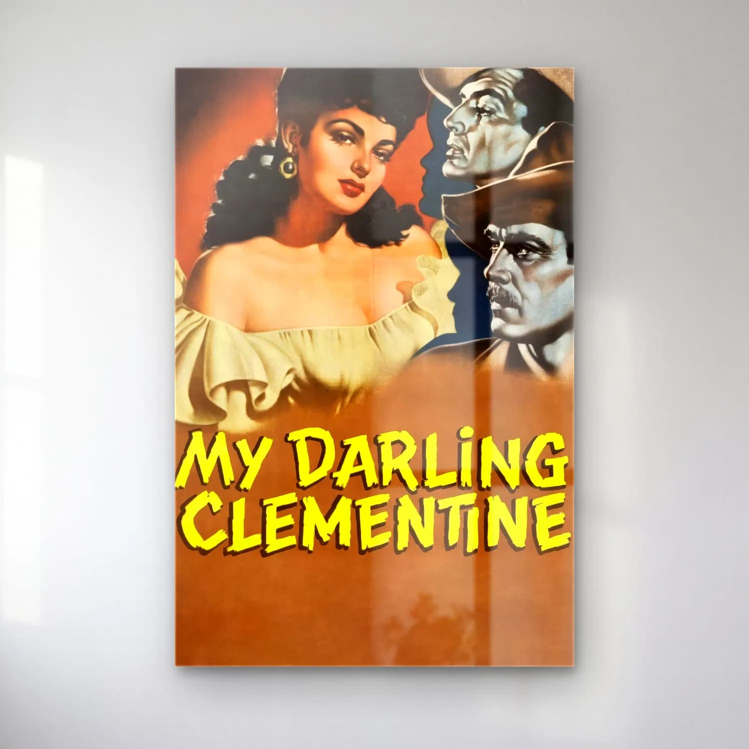 Vintage Poster Şapkalı Kadın No. 23 cam tablo — Vintage Poster Şapkalı Kadın No. 23 — vintage poster şapkalı kadın