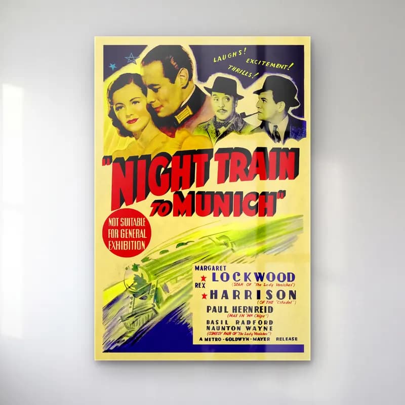 Vintage Poster Tren No. 4 cam tablo — Vintage Poster Tren No. 4 — vintage poster tren
