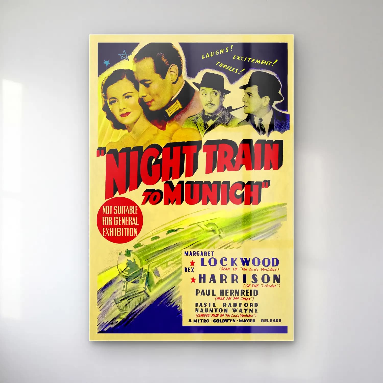 Vintage Poster Tren No. 4 cam tablo — Vintage Poster Tren No. 4 — vintage poster tren