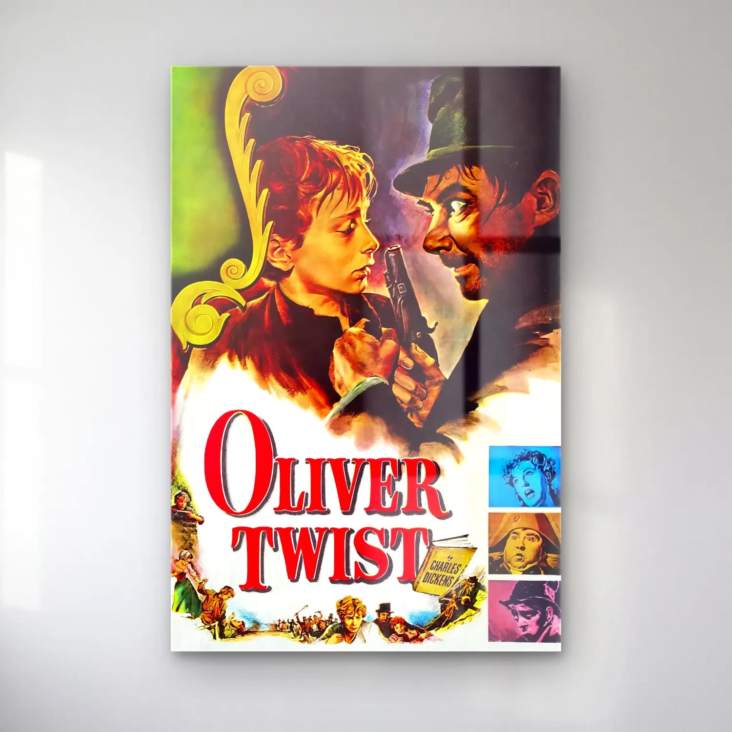 Vintage Poster Zeytin Dalı – Sarı Tonlar cam tablo — Vintage Poster Zeytin Dalı – Sarı Tonlar — vintage poster zeytin dalı