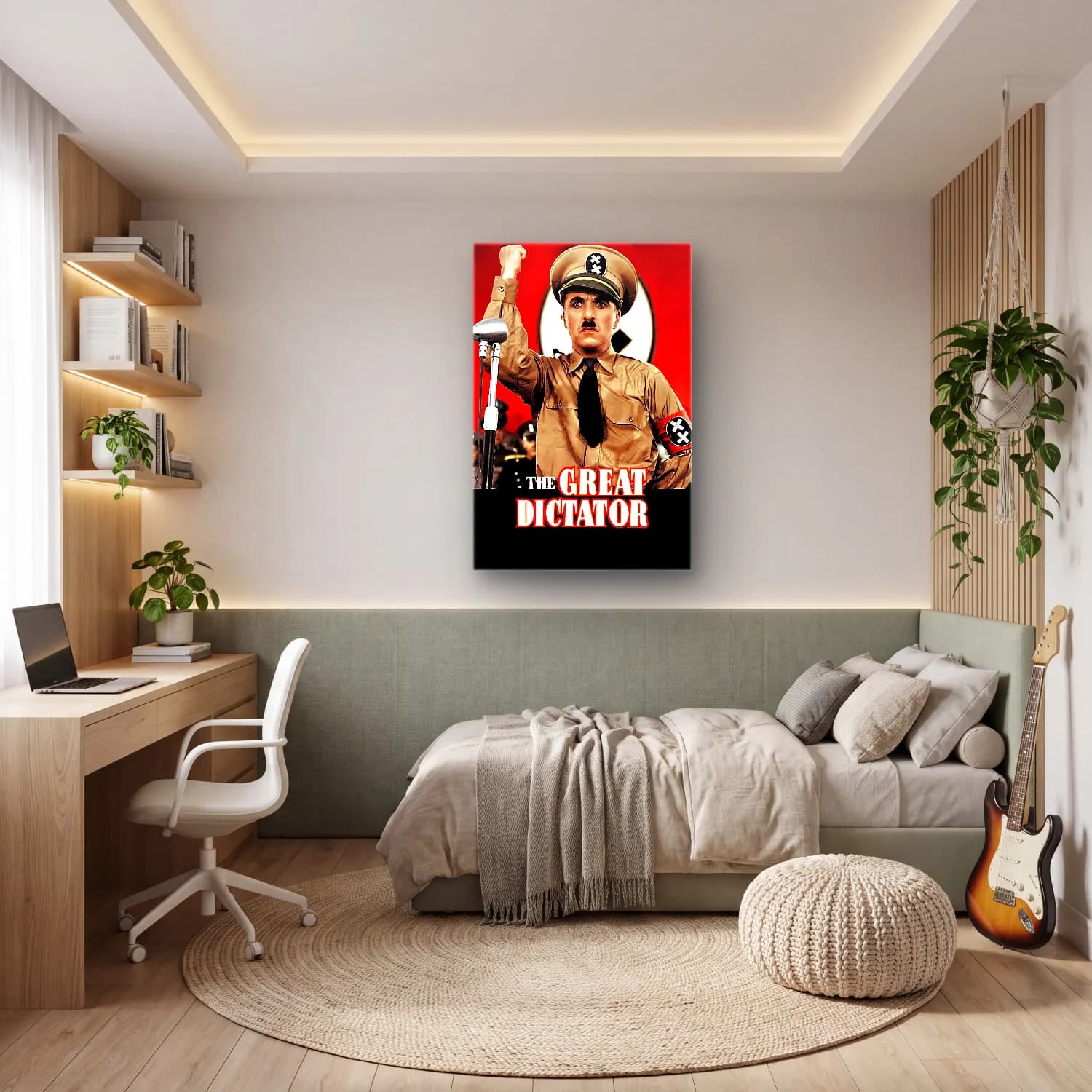 Vintage Poster Şövalye No. 13 cam tablo — genç odasında