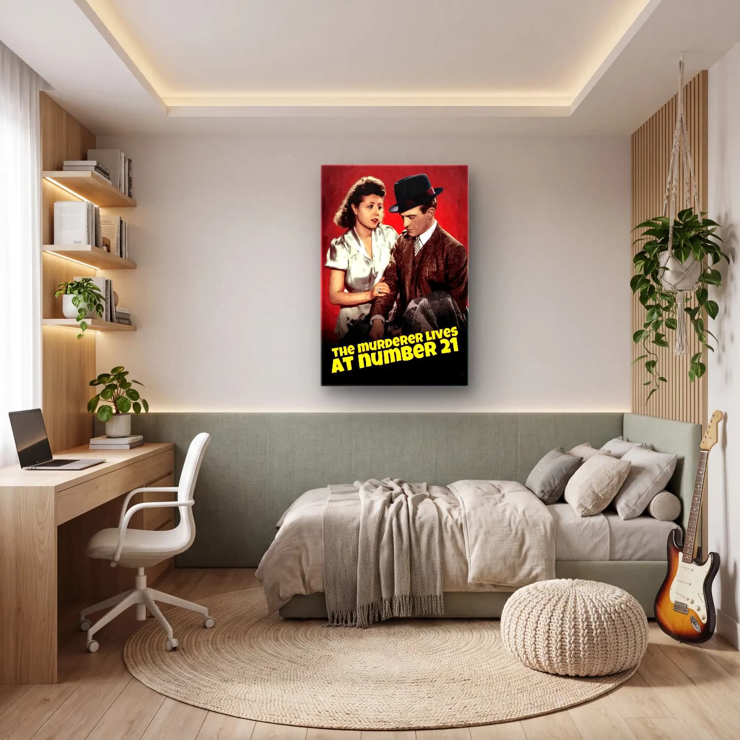 Vintage Poster Aşıklar No. 49 cam tablo — genç odasında