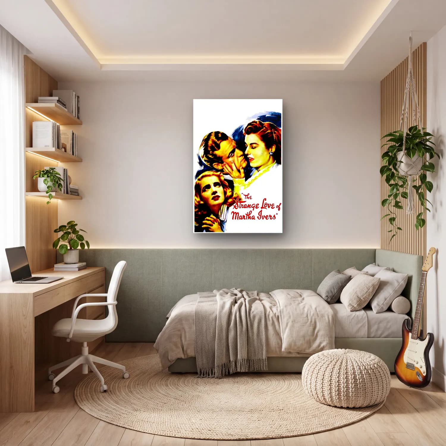 Vintage Poster Aşıklar No. 50 cam tablo — genç odasında