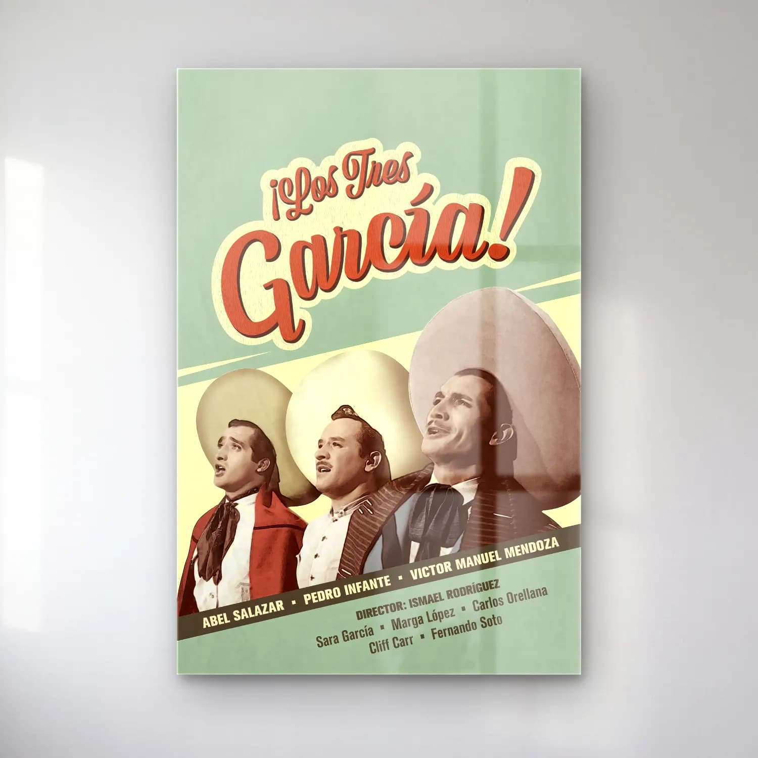 Vintage Poster Kaktüs – Turkuaz Tonlar cam tablo — Vintage Poster Kaktüs – Turkuaz Tonlar — vintage poster kaktüs