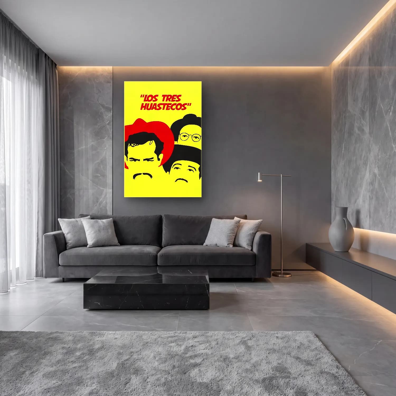 Vintage Poster Dini Sahne No. 6 cam tablo — lüks salon duvarında