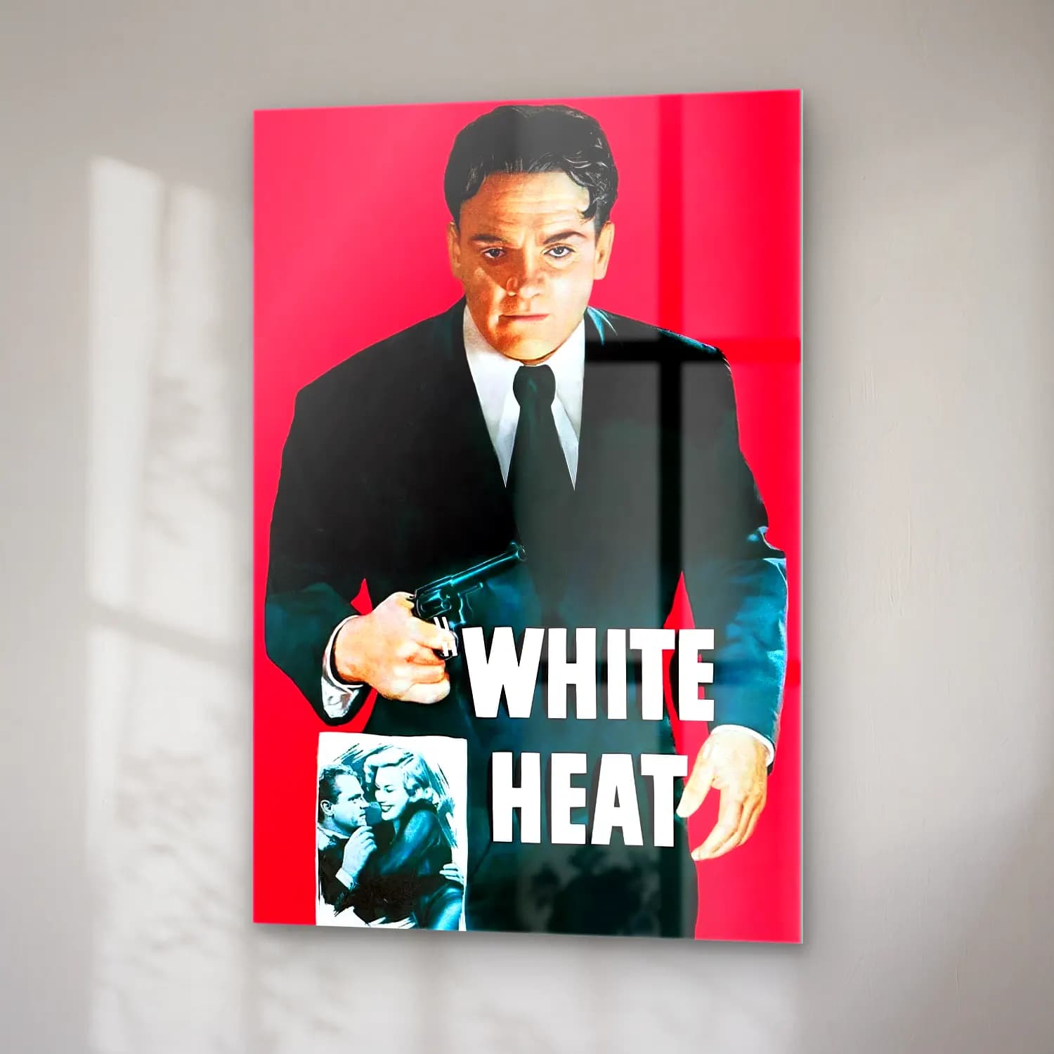 Vintage Poster Erkek Portresi No. 29 cam tablo — sağ açıdan görünüm