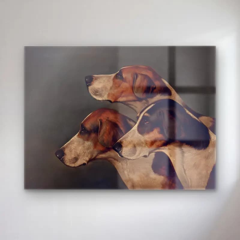 Yağlı Boya Köpek No. 31 cam tablo — Yağlı Boya Köpek No. 31 — yağlı boya köpek