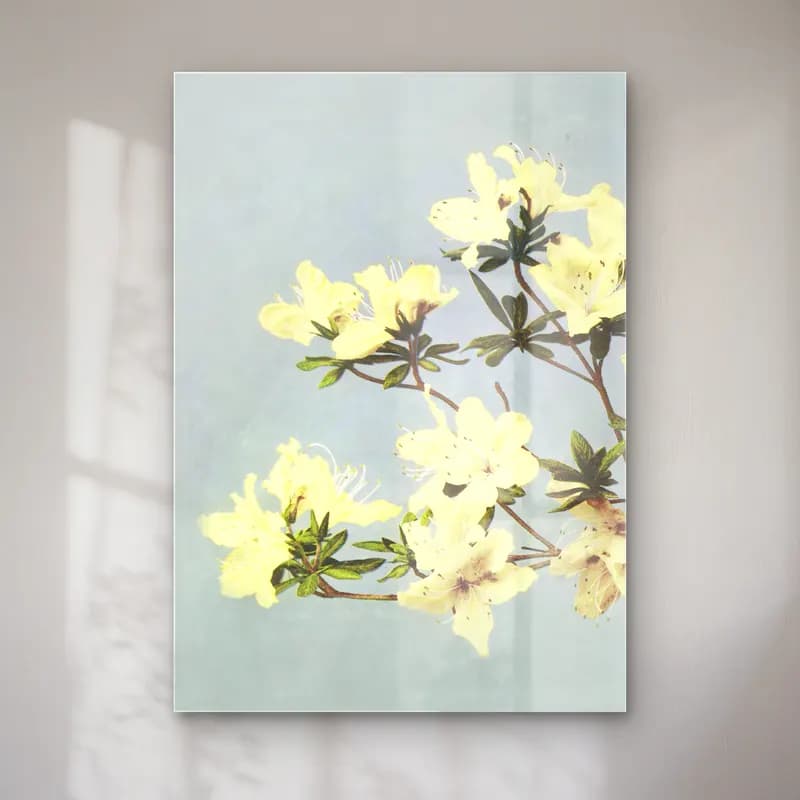 Pastel Çiçek Deseni No. 230 cam tablo — Pastel Çiçek Deseni No. 230 — pastel çiçek deseni