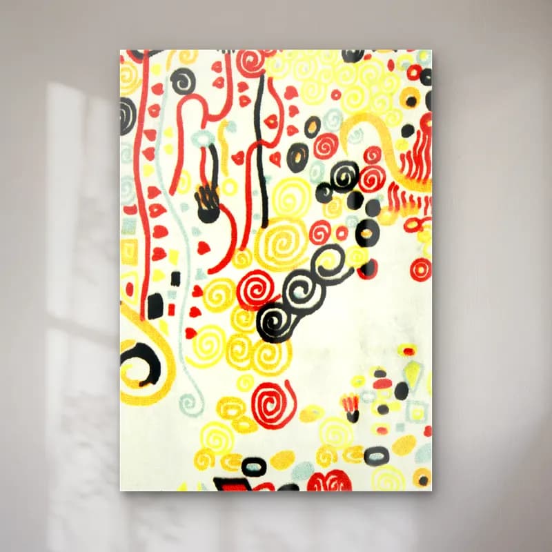 Boho Çiçek Deseni No. 120 cam tablo — Boho Çiçek Deseni No. 120 — boho çiçek deseni