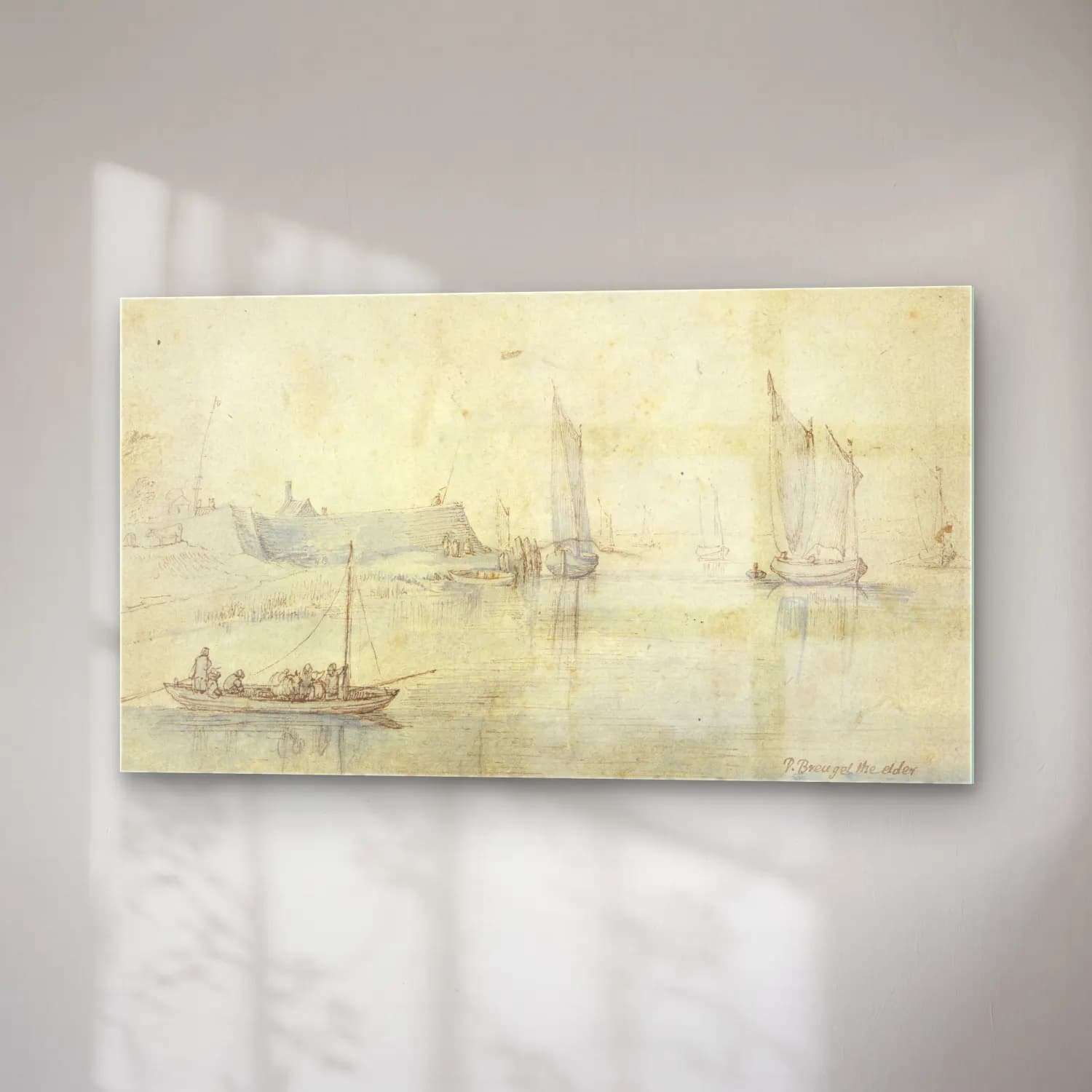 Jan Brueghel The Elder – View of Bakkers Veer, Netherlands cam tablo — sağ açıdan görünüm