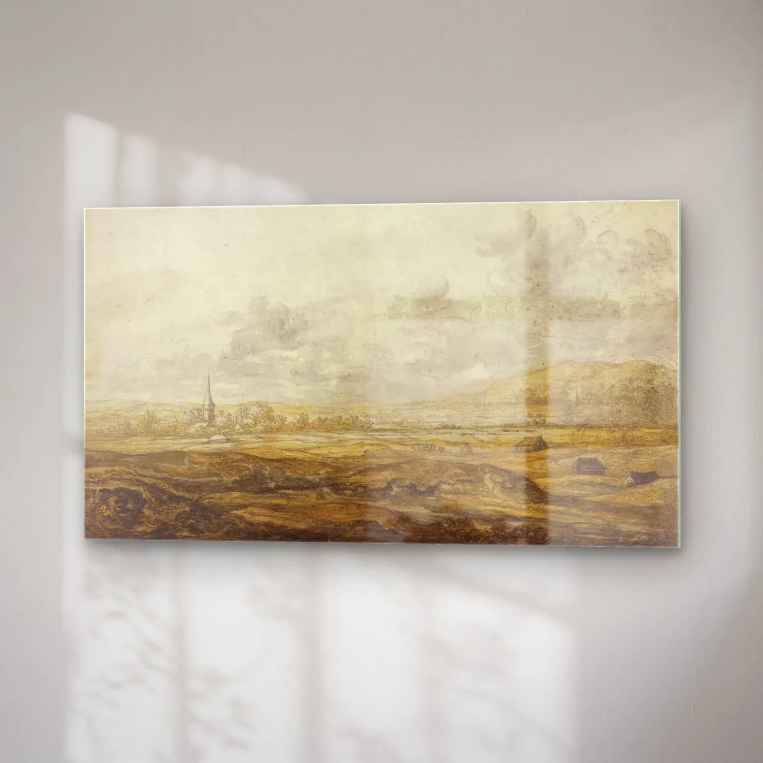 Aelbert Cuyp – Panoramic Landscape along the Rhine cam tablo — sağ açıdan görünüm