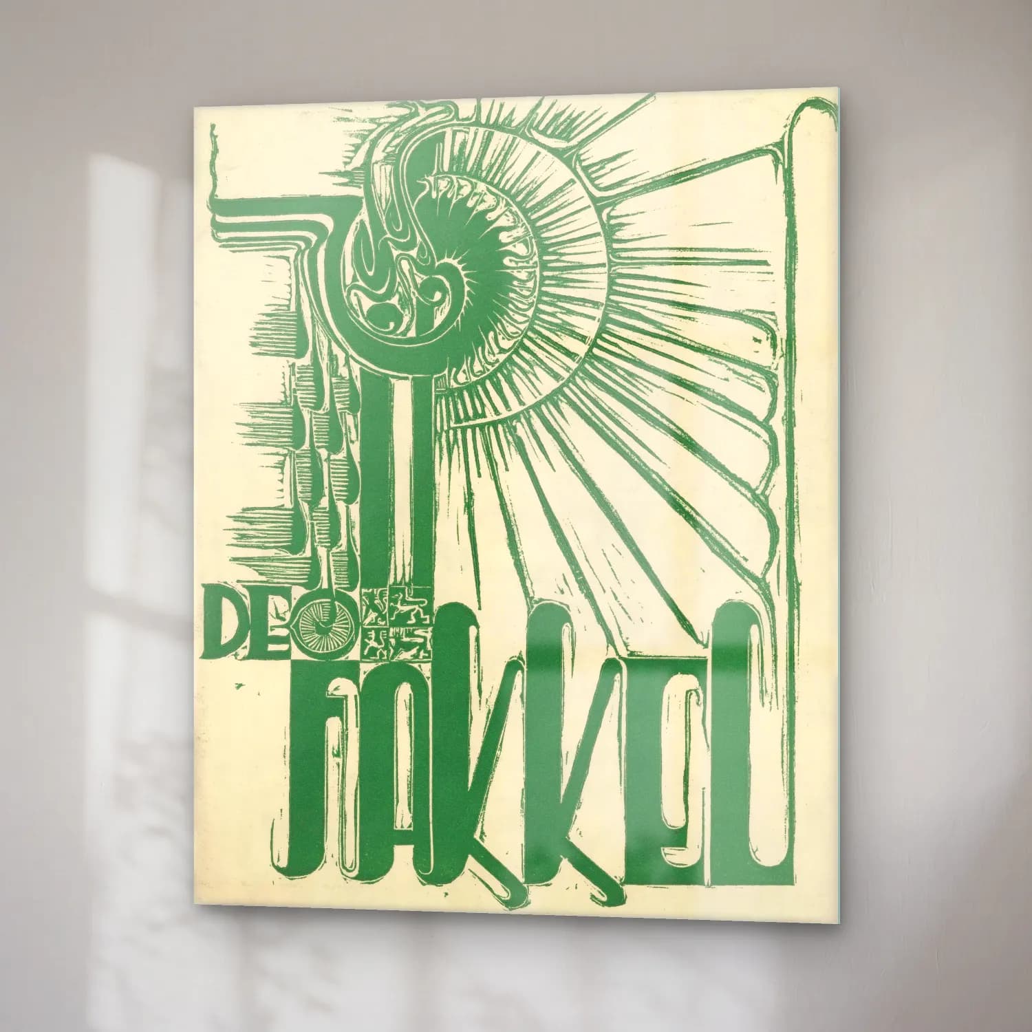 Vintage Poster Bisiklet No. 8 cam tablo — sağ açıdan görünüm