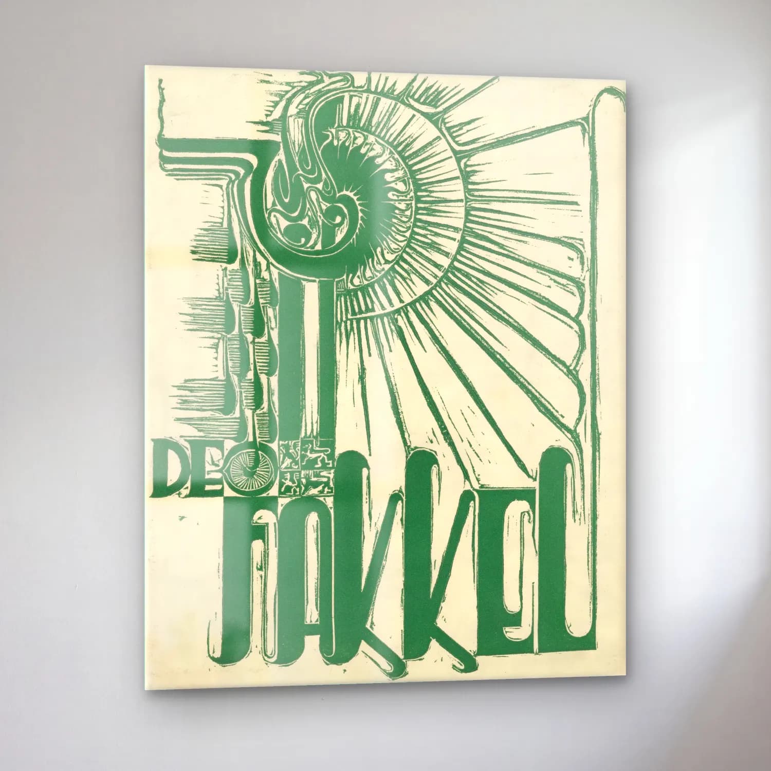 Vintage Poster Bisiklet No. 8 cam tablo — sol açıdan görünüm