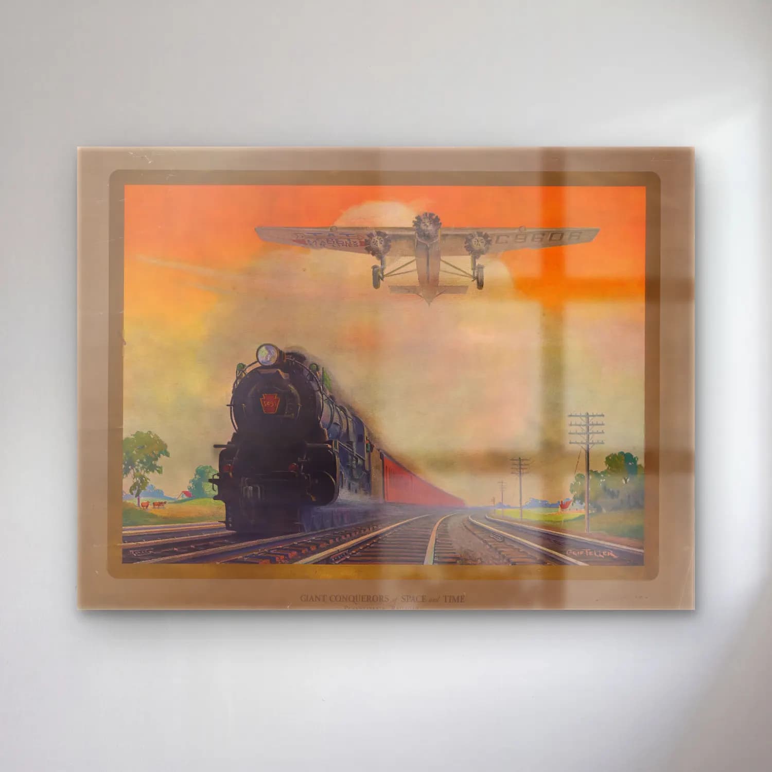Vintage Poster Tren No. 5 cam tablo — Vintage Poster Tren No. 5 — vintage poster tren