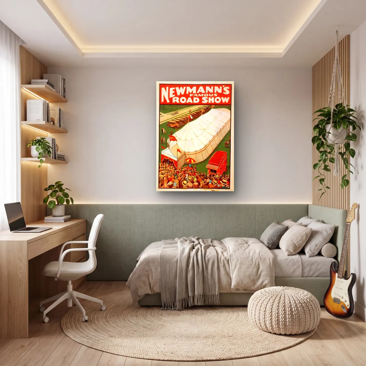 Vintage Poster Klasik Araba No. 5 cam tablo — genç odasında