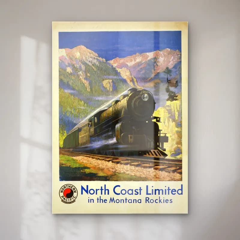 Vintage Poster Tren No. 7 cam tablo — Vintage Poster Tren No. 7 — vintage poster tren