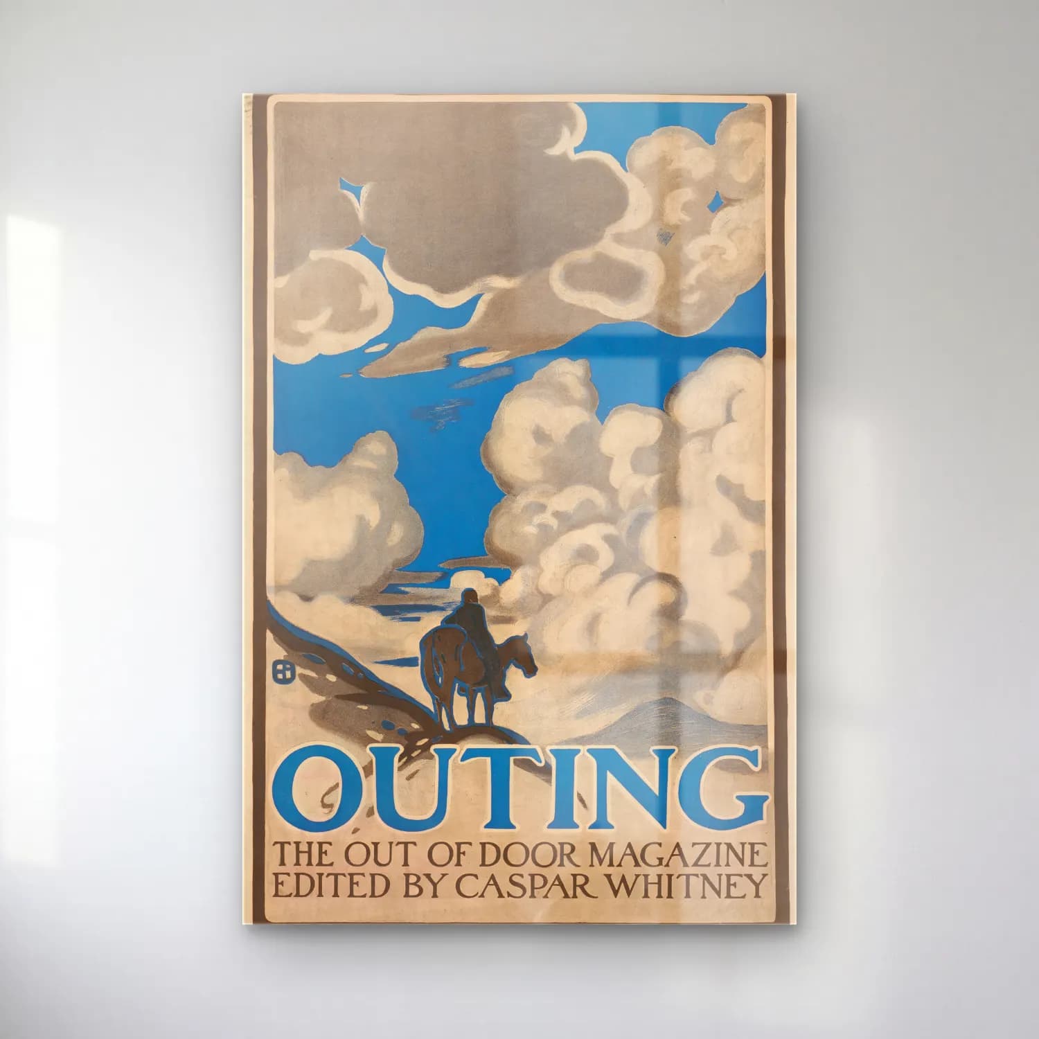 Caspar Whitney – Outing, the out of door magazine, edited cam tablo — Caspar Whitney – Outing, the out of door magazine, edited — vintage poster atlı