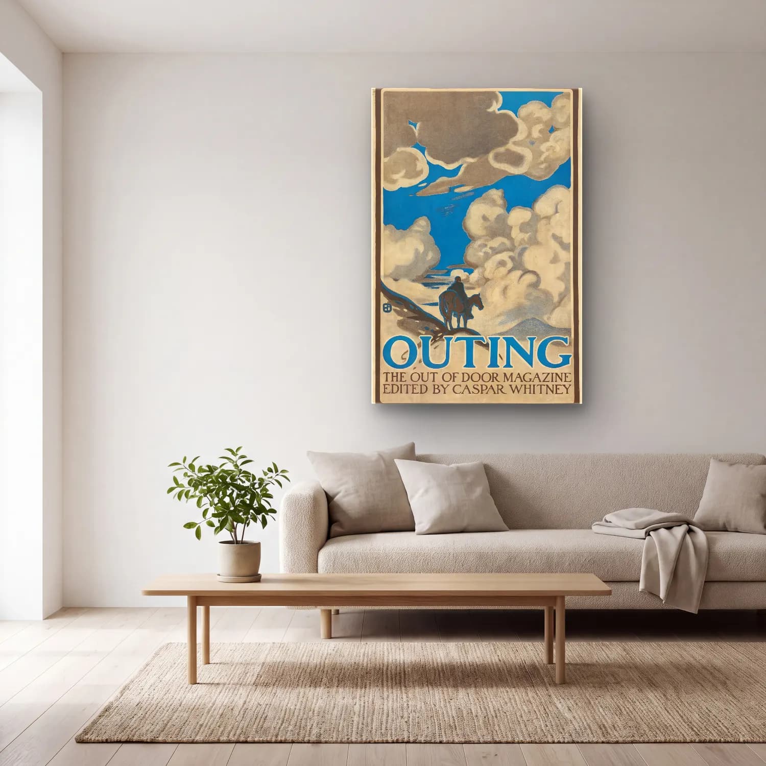 Caspar Whitney – Outing, the out of door magazine, edited cam tablo — açık renk salonda