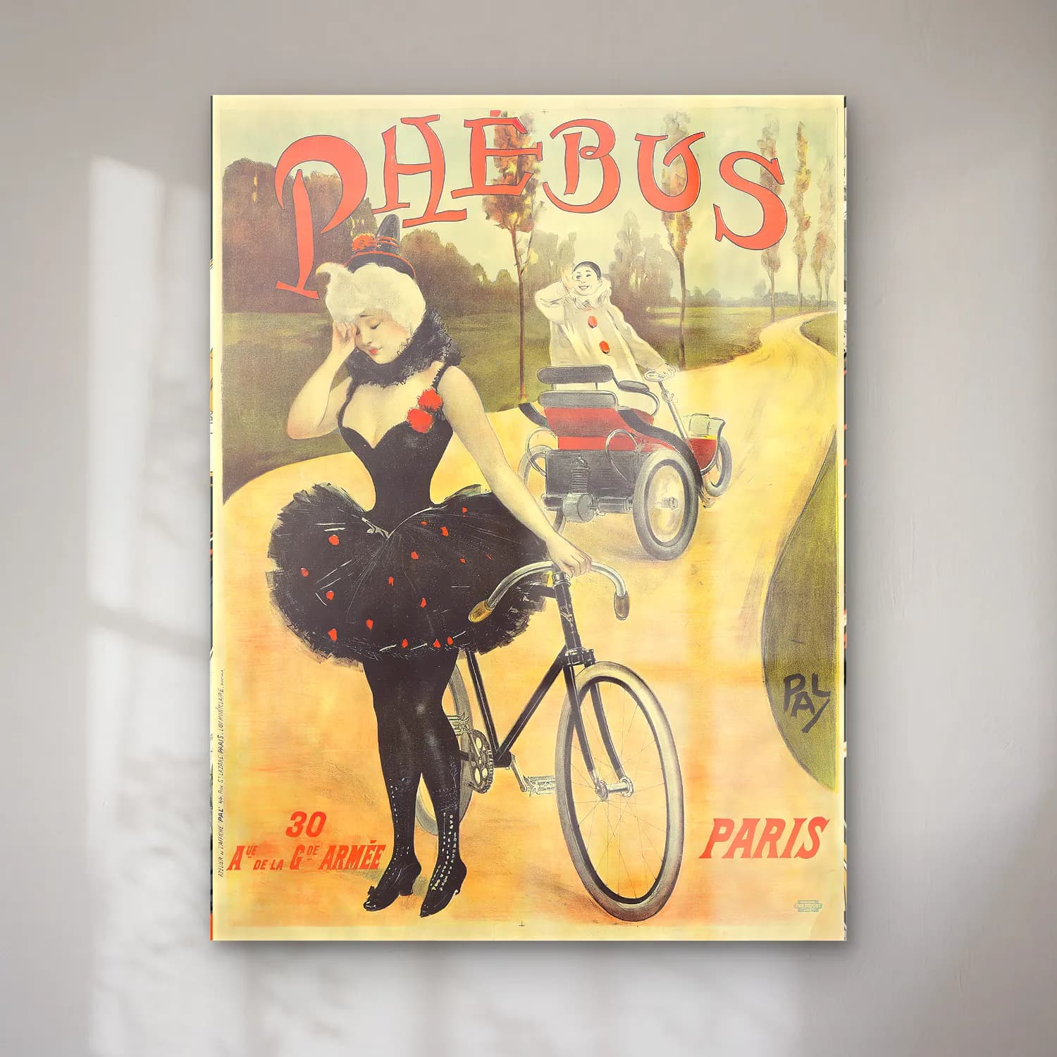 Vintage Poster Bisiklet No. 9 cam tablo — Vintage Poster Bisiklet No. 9 — vintage poster bisiklet