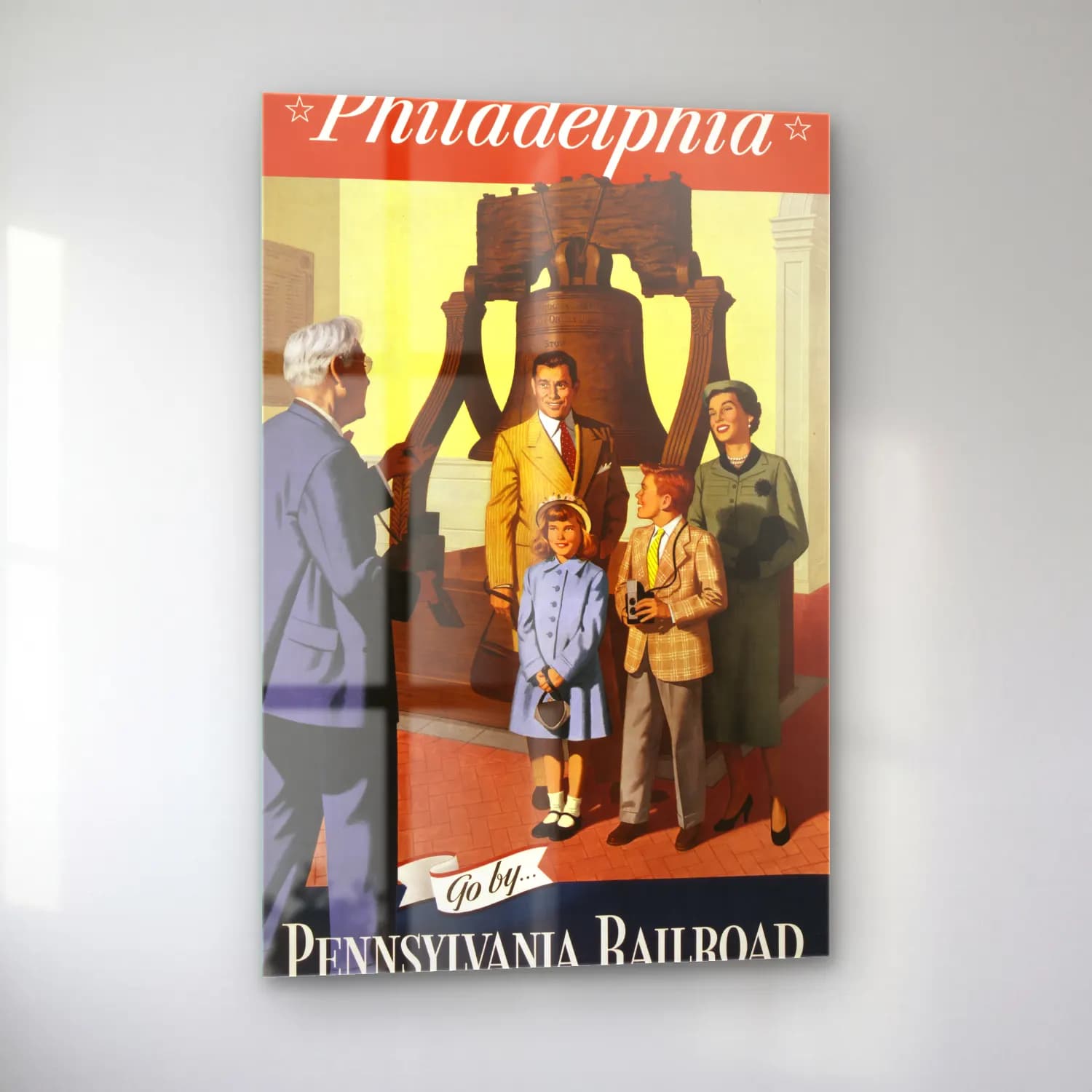 Vintage Poster Dini Sahne No. 7 cam tablo — sol açıdan görünüm