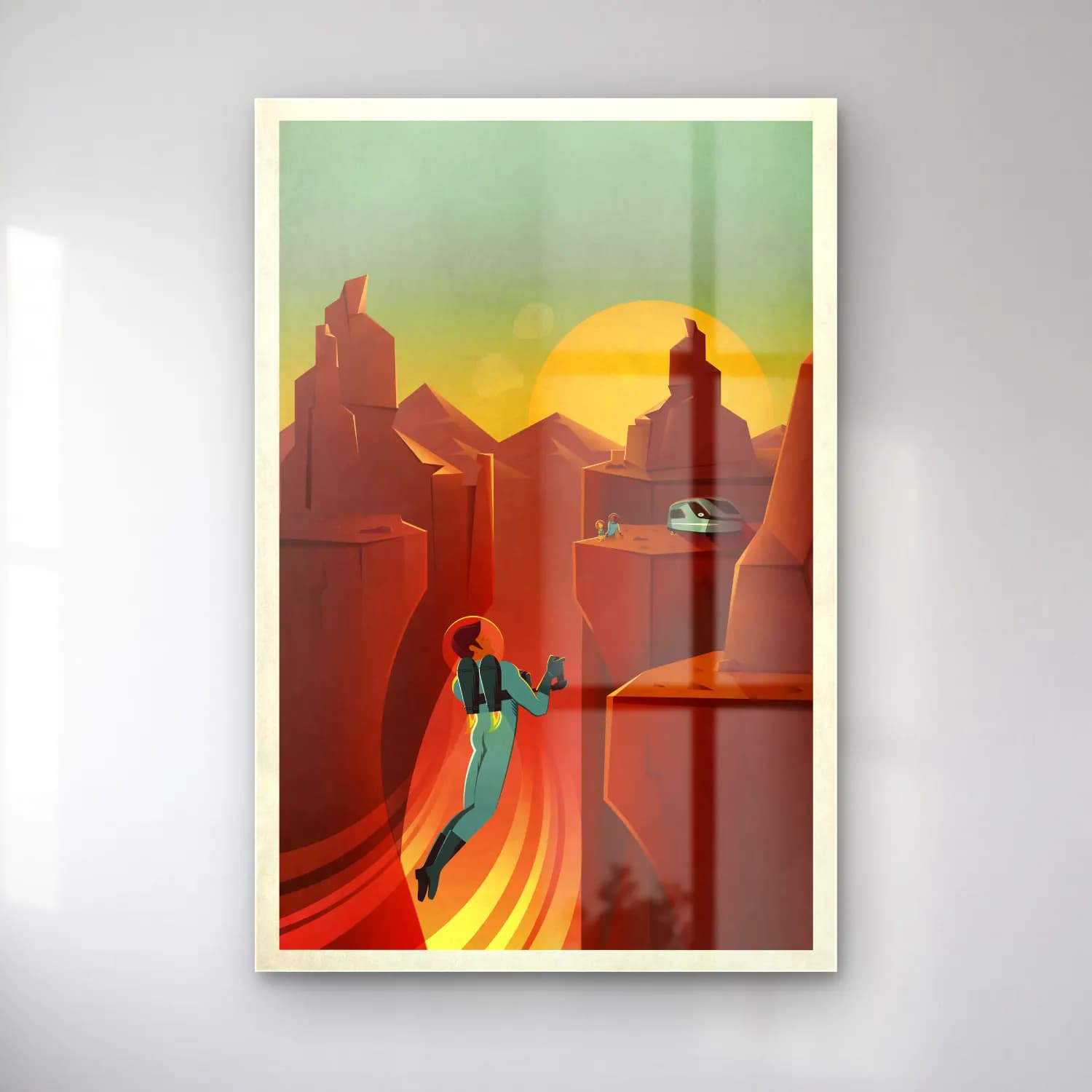 Vintage Poster Astronot No. 6 cam tablo — Vintage Poster Astronot No. 6 — vintage poster astronot