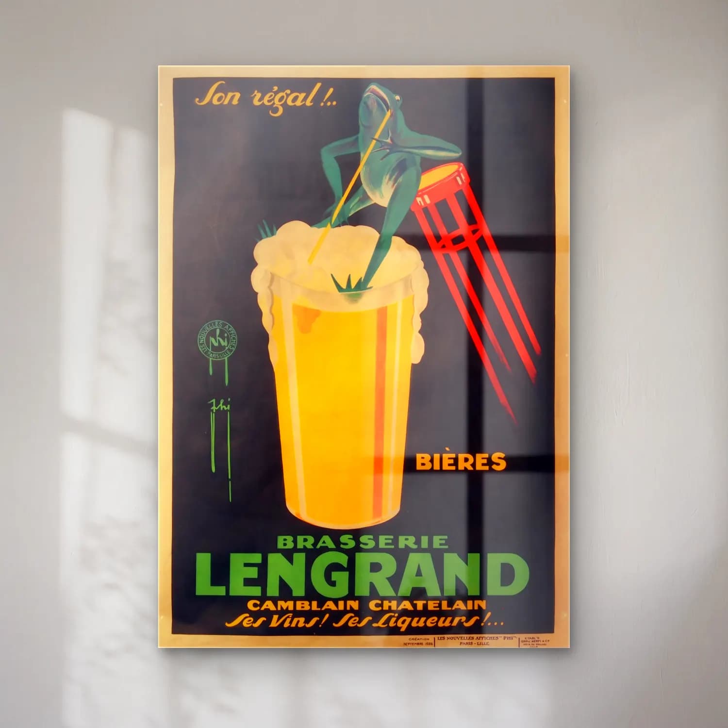 Vintage Poster Kokteyl No. 39 cam tablo — Vintage Poster Kokteyl No. 39 — vintage poster kokteyl