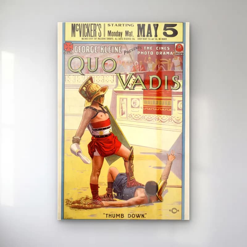 Vintage Poster Roma No. 4 cam tablo — Vintage Poster Roma No. 4 — vintage poster roma