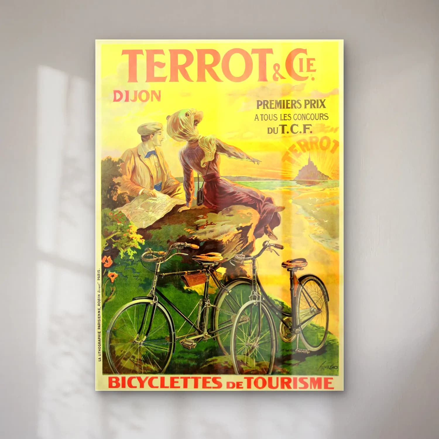 Vintage Poster Bisiklet No. 10 cam tablo — Vintage Poster Bisiklet No. 10 — vintage poster bisiklet