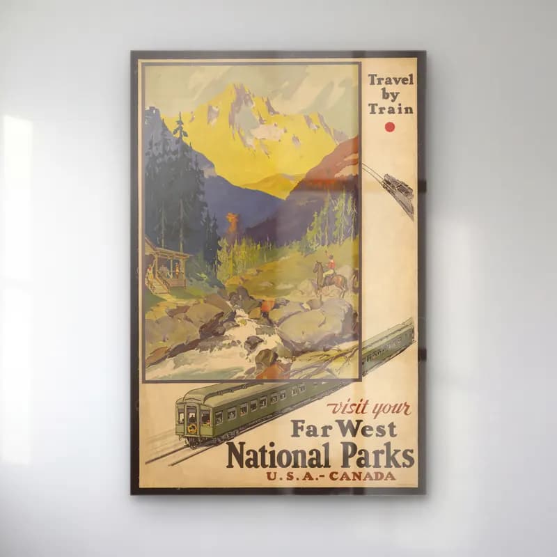 Vintage Poster Tren No. 9 cam tablo — Vintage Poster Tren No. 9 — vintage poster tren