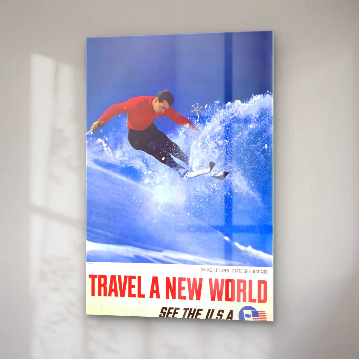 Vintage Poster Kayak No. 10 cam tablo — sağ açıdan görünüm