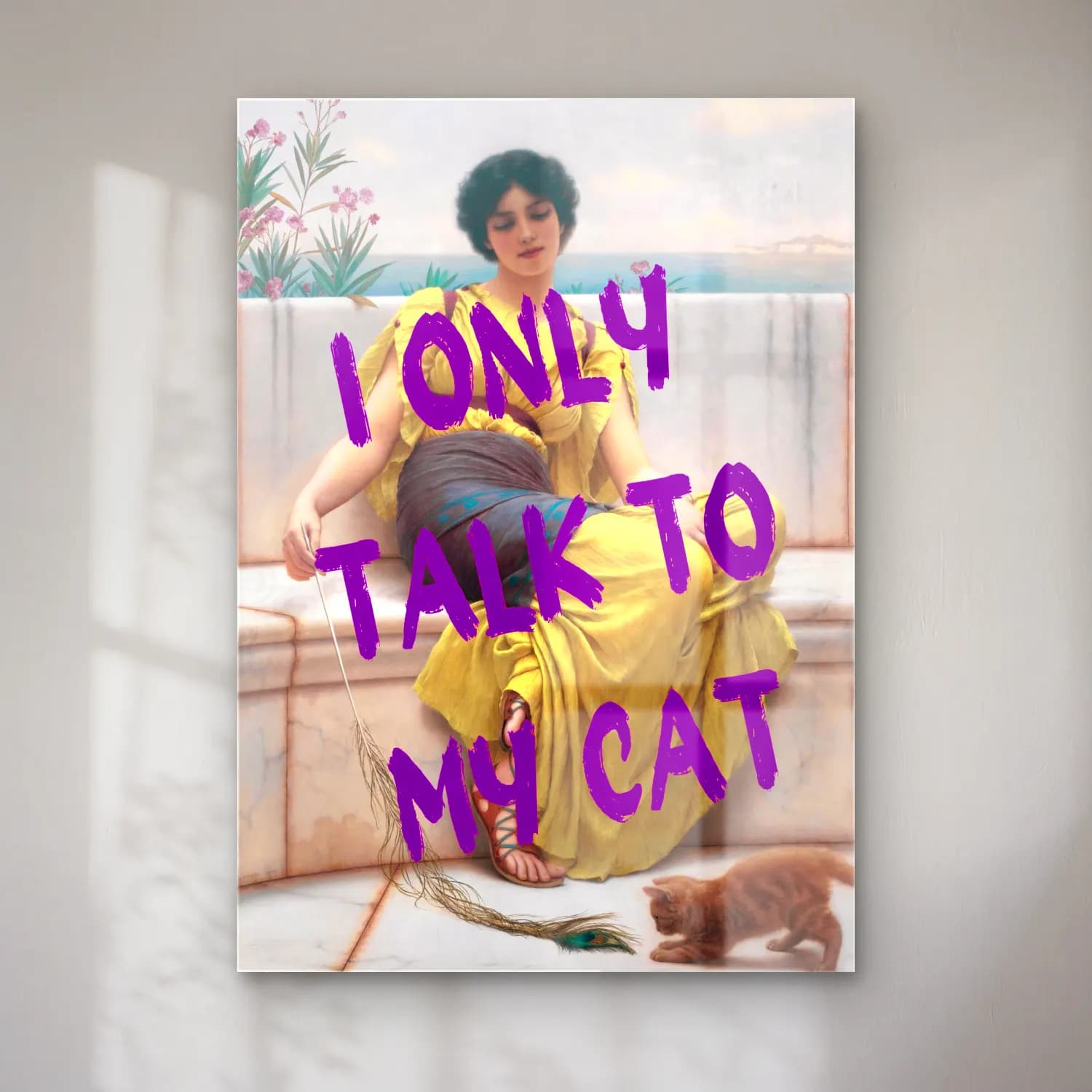 Pastel Kedi No. 2 cam tablo — Pastel Kedi No. 2 — pastel kedi