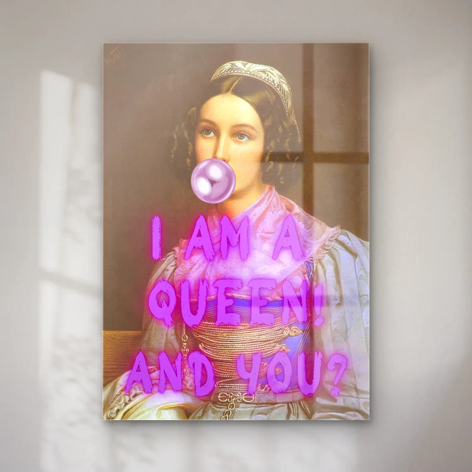Pastel Kadın Portresi No. 7 cam tablo — Pastel Kadın Portresi No. 7 — pastel kadın portresi